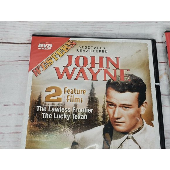 2 Digitally Remastered John Wayne Western Movie Cowboy Movie Bundle - Picture 3 of 9